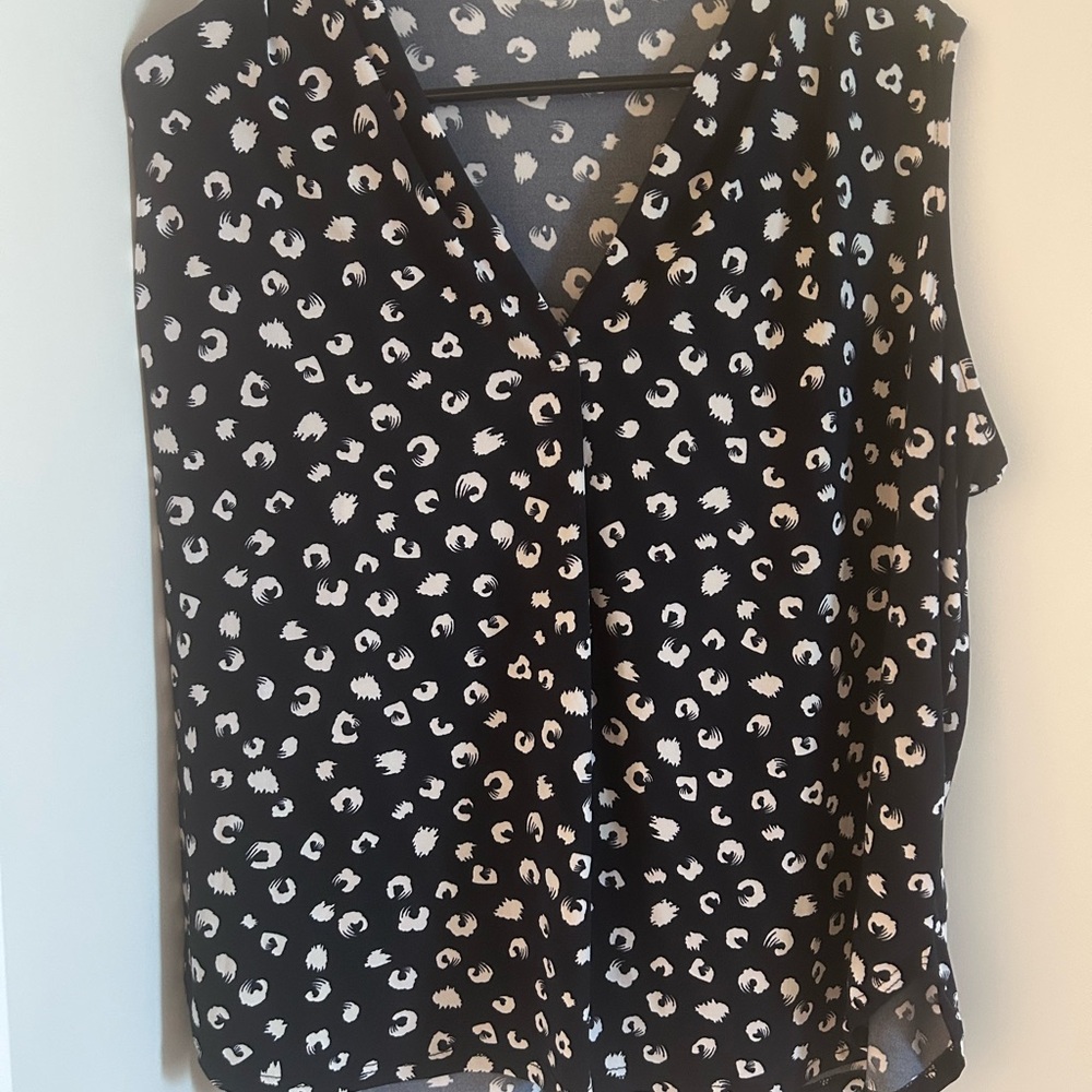Beacon Black and White Patterned Blouse